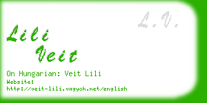 lili veit business card